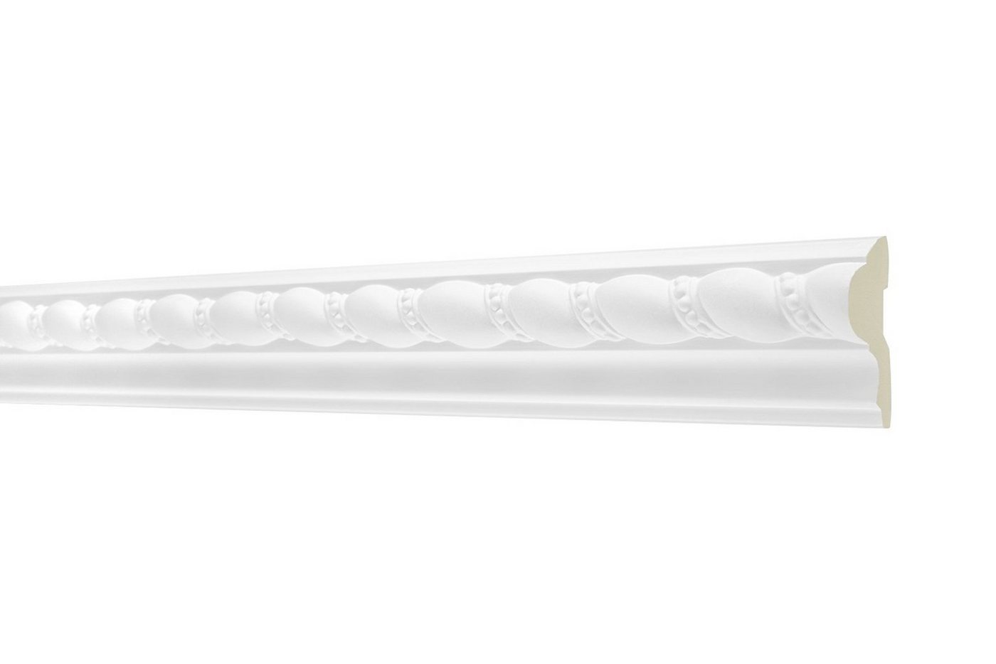 Hexim Perfect Stuckleiste AC 264, Flachprofile aus PU Serie 2 - Stuckprofil gemustert, weißes Zierprofil, hart & stoßfest - Wandleiste vorgrundiert Hexim Perfect Stuckleiste AC 264, Flachprofile aus PU Serie 2 - Stuckprofil gemustert, weißes Zierprofil, hart & stoßfest - Wandleiste vorgrundiert von Hexim Perfect