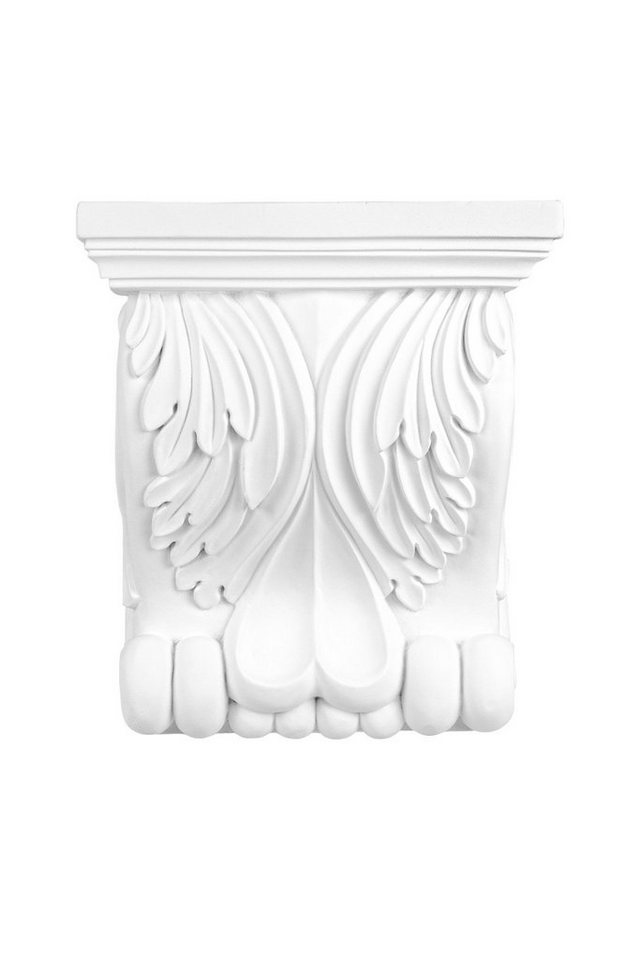 Hexim Perfect Wanddekoobjekt C8001 (Stuckkonsole - große Auswahl an Wandkonsolen - Antike Wanddeko im Barock- & Jugendstil aus vorgrundiertem, schlagfestem Polyurethan (C2006 - 165x95mm) von Hexim Perfect