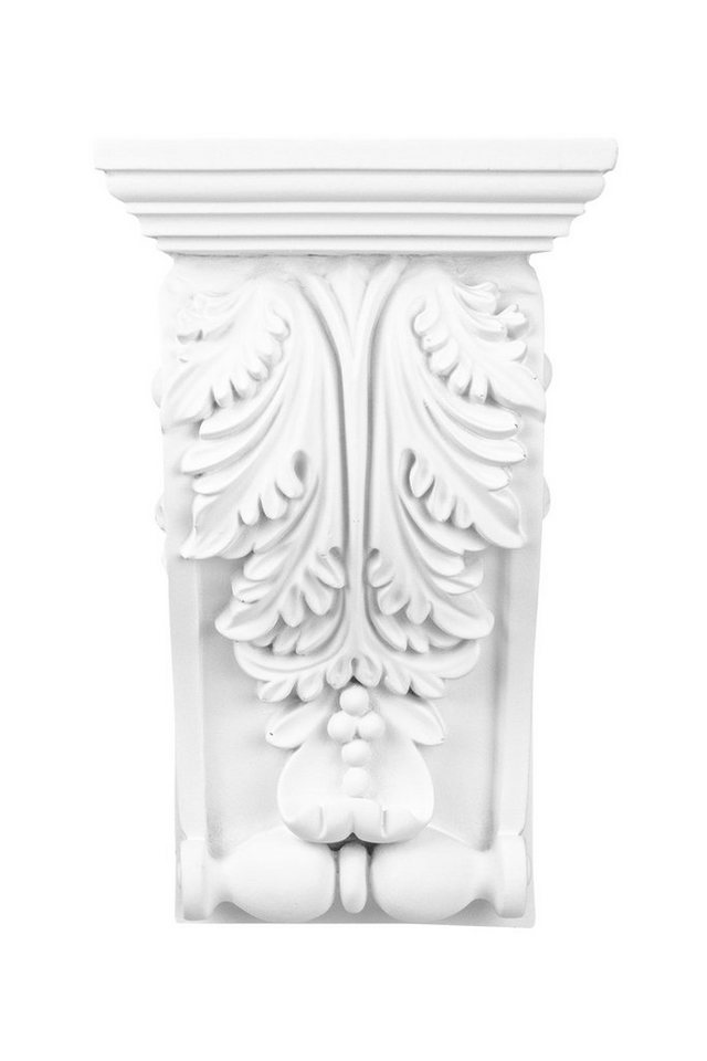 Hexim Perfect Wanddekoobjekt C8030 (Stuckkonsole - große Auswahl an Wandkonsolen - Antike Wanddeko im Barock- & Jugendstil aus vorgrundiertem, schlagfestem Polyurethan (C8029 - 170x135mm) von Hexim Perfect