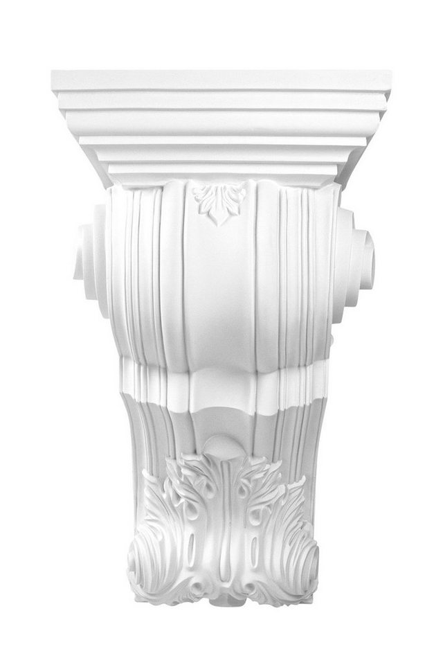 Hexim Perfect Wanddekoobjekt C8055 (Stuckkonsole - große Auswahl an Wandkonsolen - Antike Wanddeko im Barock- & Jugendstil aus vorgrundiertem, schlagfestem Polyurethan (C8053 - 1020x266mm) von Hexim Perfect