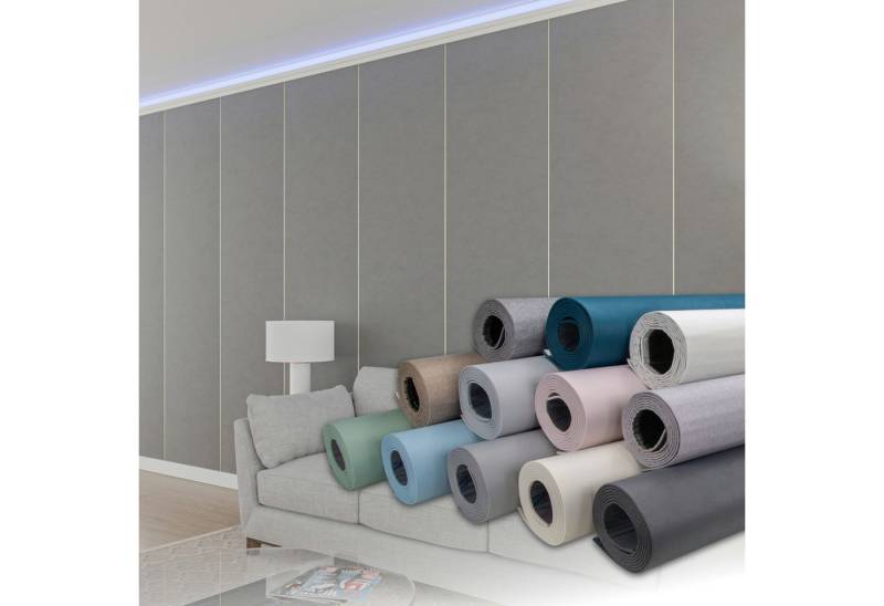 Hexim Isoliertapete, (selbstklebende Isoliertapete 1,82 m² Wandisolierung 280x65cm schalldämmend 4mm dekorativ 2in1 Tapete Dämmung Isoliereffekt (1 Rolle Zementgrau, grau Zementstruktur) von Hexim