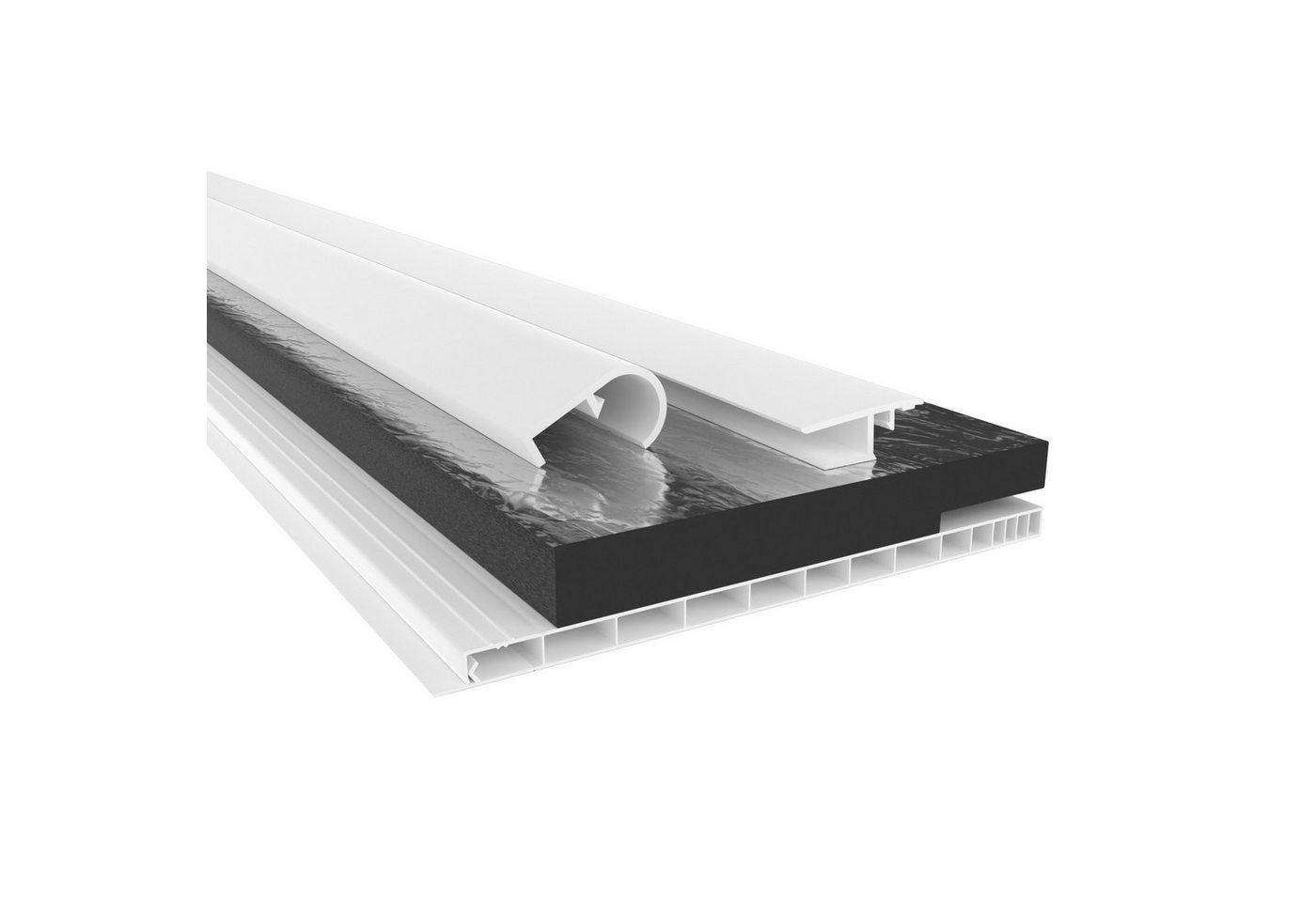 Hexim Rollladenkastendämmung, (Rollladenkastendämmung PVC Revisionsklappe Komplettset, Rollladenkastendeckel, Aufnahmeprofil & Rollladentraverse, Länge: 1000 - 2000mm, Breite: 120 - 320mm, Aufsatzrollladen Klappe Deckel (180mm x 2 Meter) Hexim Rollladenkastendämmung, (Rollladenkastendämmung PVC Revisionsklappe Komplettset, Rollladenkastendeckel, Aufnahmeprofil & Rollladentraverse, Länge: 1000 - 2000mm, Breite: 120 - 320mm, Aufsatzrollladen Klappe Deckel (180mm x 2 Meter) von Hexim