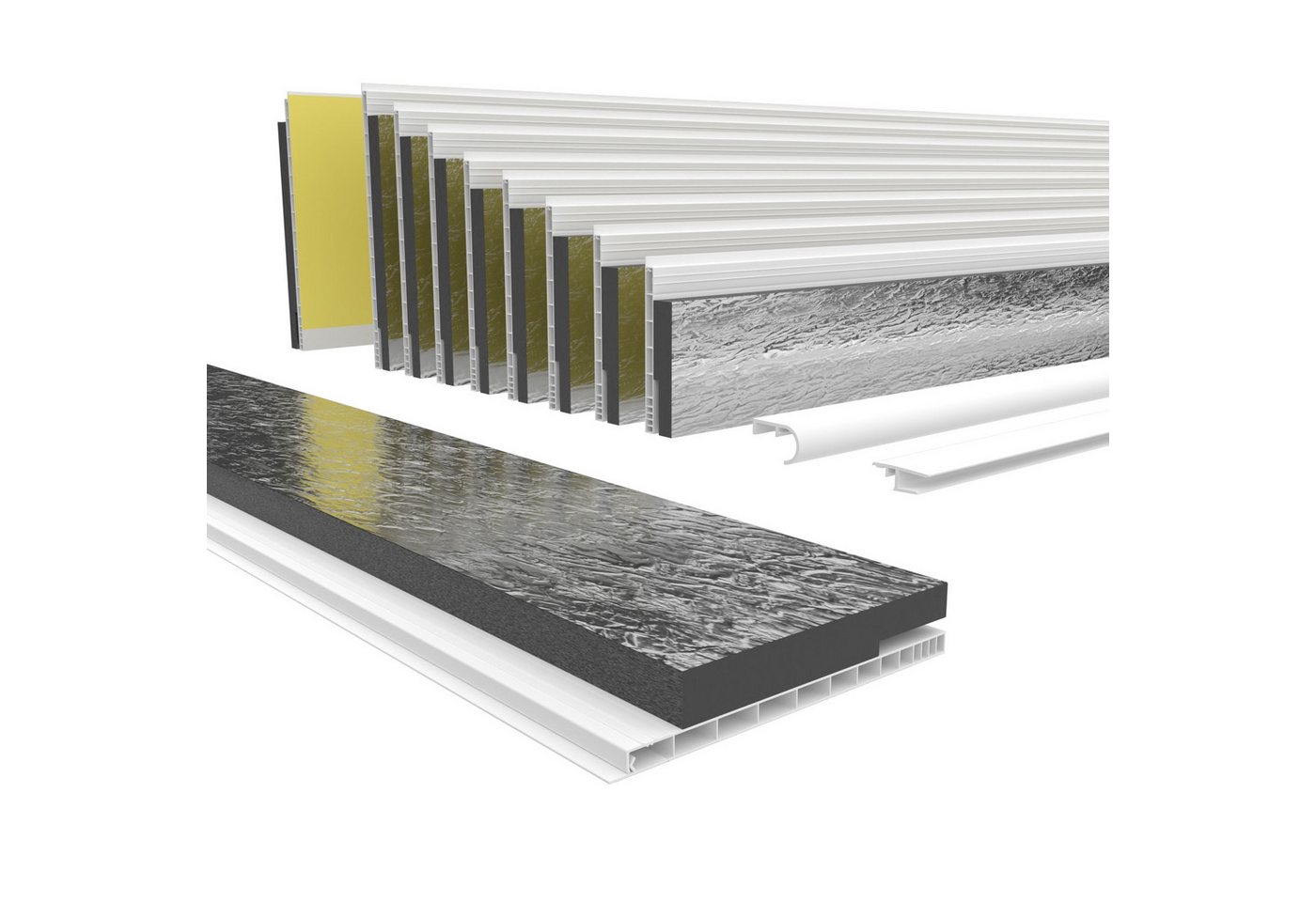 Hexim Rollladenkastendämmung, (Rollladenkastendämmung PVC Revisionsklappe mit Dämmung für Rolladenkasten, Länge: 1000 - 2000mm, Breite: 120 - 320mm, Rollladenkastendeckel zum Renovieren von Altbauten Fenster Rolladen (160mm x 2 Meter) Hexim Rollladenkastendämmung, (Rollladenkastendämmung PVC Revisionsklappe mit Dämmung für Rolladenkasten, Länge: 1000 - 2000mm, Breite: 120 - 320mm, Rollladenkastendeckel zum Renovieren von Altbauten Fenster Rolladen (160mm x 2 Meter) von Hexim