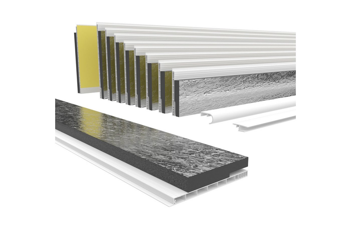 Hexim Rollladenkastendämmung, (Rollladenkastendämmung PVC Revisionsklappe mit Dämmung für Rolladenkasten, Länge: 1000 - 2000mm, Breite: 120 - 320mm, Rollladenkastendeckel zum Renovieren von Altbauten Fenster Rolladen (140mm x 1,6 Meter) Hexim Rollladenkastendämmung, (Rollladenkastendämmung PVC Revisionsklappe mit Dämmung für Rolladenkasten, Länge: 1000 - 2000mm, Breite: 120 - 320mm, Rollladenkastendeckel zum Renovieren von Altbauten Fenster Rolladen (140mm x 1,6 Meter) von Hexim