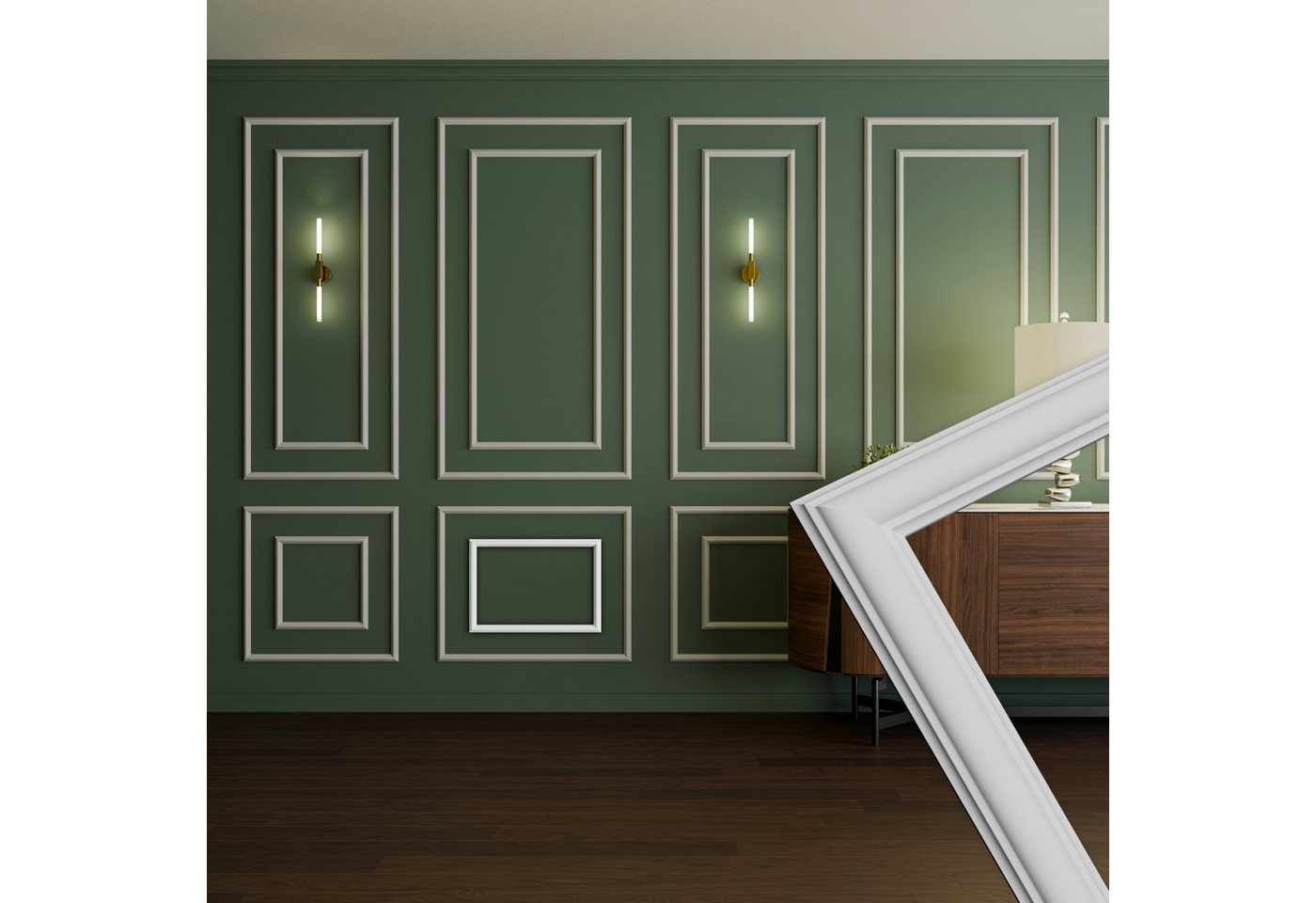 Hexim Stuckleiste RM01-J 36x51 cm, J - 36 x 51 cm, Wandrahmen Sets HDPS weiß - Auswahl an Größen für Wand, Decke, Bilder & Spiegel - Verbindet dekorative Wirkung mit funktionaler Raumgliederung (RM01-J 36X51CM) Hexim Stuckleiste RM01-J 36x51 cm, J - 36 x 51 cm, Wandrahmen Sets HDPS weiß - Auswahl an Größen für Wand, Decke, Bilder & Spiegel - Verbindet dekorative Wirkung mit funktionaler Raumgliederung (RM01-J 36X51CM) von Hexim