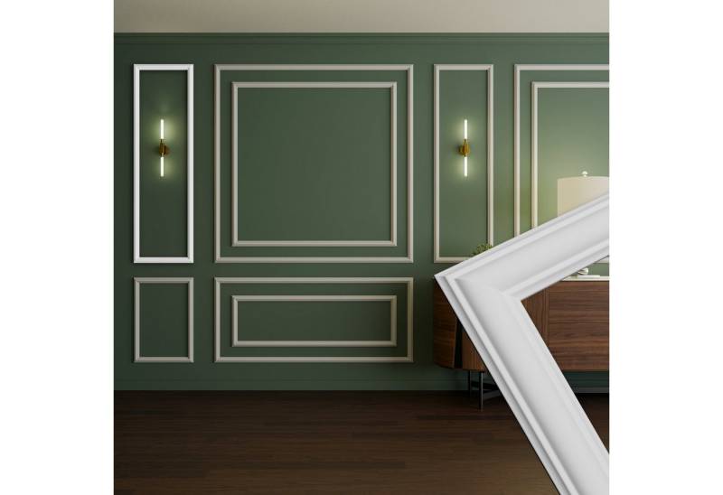 Hexim Stuckleiste RM18-B 140x42 cm, B - 140 x 42 cm, Wandrahmen Sets HDPS weiß - Auswahl an Größen für Wand, Decke, Bilder & Spiegel - Für Innenräume mit Anspruch an Ästhetik & Ordnung (RM18-B 140X42CM) Hexim Stuckleiste RM18-B 140x42 cm, B - 140 x 42 cm, Wandrahmen Sets HDPS weiß - Auswahl an Größen für Wand, Decke, Bilder & Spiegel - Für Innenräume mit Anspruch an Ästhetik & Ordnung (RM18-B 140X42CM) von Hexim