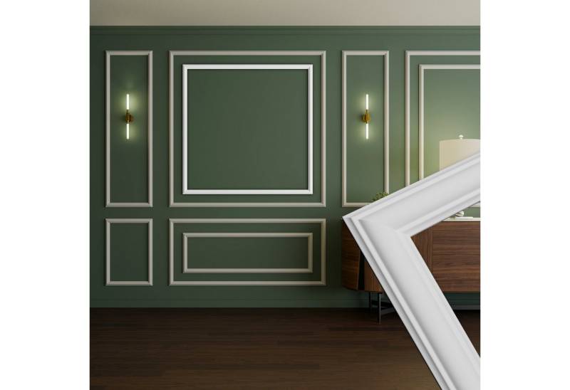 Hexim Stuckleiste RM18-L 116x116 cm, L - 116 x 116 cm, Wandrahmen Sets HDPS weiß - Auswahl an Größen für Wand, Decke, Bilder & Spiegel - Für hochwertige Interieur-Upgrades in Alt- oder Neubauten (RM18-L 116X116CM) Hexim Stuckleiste RM18-L 116x116 cm, L - 116 x 116 cm, Wandrahmen Sets HDPS weiß - Auswahl an Größen für Wand, Decke, Bilder & Spiegel - Für hochwertige Interieur-Upgrades in Alt- oder Neubauten (RM18-L 116X116CM) von Hexim