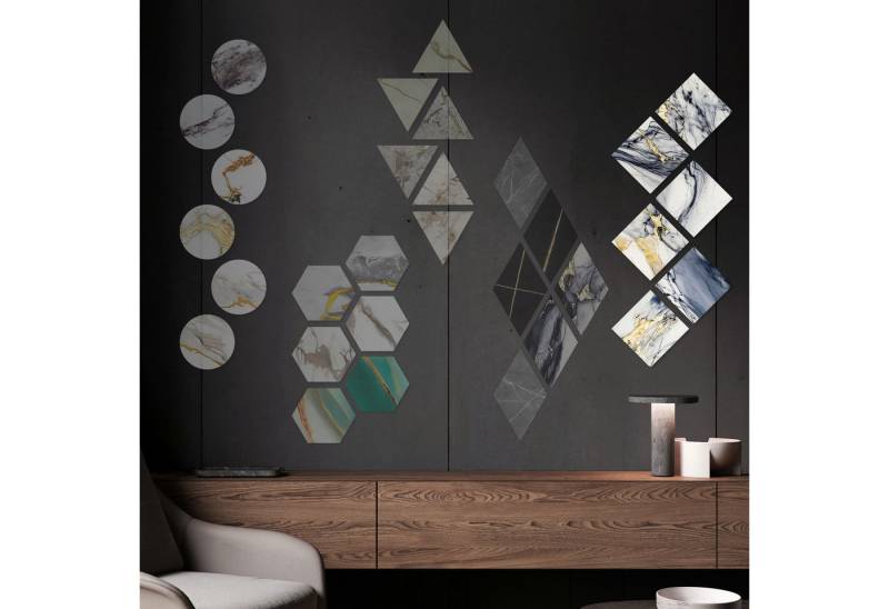 Hexim Wanddekoobjekt 80113 (Marmorplatten Optik 6 Stück SPC Hexagon Dreieck Kreis Viereck Raute Waben Innen & Außenbereich Granit Steinoptik - Marmor Dekor Formen Dreiecks Wandfliesen (80113 Viereck) Hexim Wanddekoobjekt 80113 (Marmorplatten Optik 6 Stück SPC Hexagon Dreieck Kreis Viereck Raute Waben Innen & Außenbereich Granit Steinoptik - Marmor Dekor Formen Dreiecks Wandfliesen (80113 Viereck) von Hexim