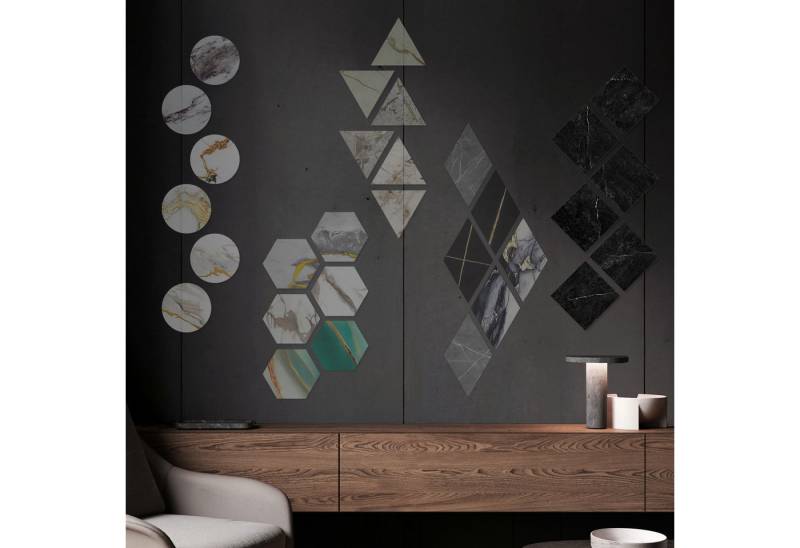 Hexim Wanddekoobjekt 8261 (Marmorplatten Optik 6 Stück SPC Hexagon Dreieck Kreis Viereck Raute Waben Innen & Außenbereich Granit Steinoptik - Marmor Dekor Formen Quadratische Wandfliesen (8261 Viereck) Hexim Wanddekoobjekt 8261 (Marmorplatten Optik 6 Stück SPC Hexagon Dreieck Kreis Viereck Raute Waben Innen & Außenbereich Granit Steinoptik - Marmor Dekor Formen Quadratische Wandfliesen (8261 Viereck) von Hexim