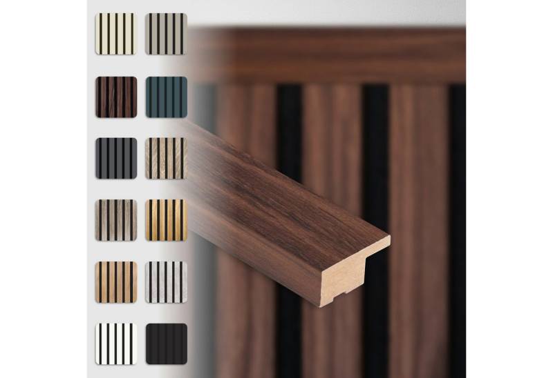 Hexim Wanddekoobjekt APA13 (Abschlussleiste 275x2,7cm passend für unsere Akustikpaneele - flexible Lamellenwand Holz MDF Wandpanelee Lamellenverkleidung Wandverkleidung (1 Abschlussleiste Catania Oak - APA13) Hexim Wanddekoobjekt APA13 (Abschlussleiste 275x2,7cm passend für unsere Akustikpaneele - flexible Lamellenwand Holz MDF Wandpanelee Lamellenverkleidung Wandverkleidung (1 Abschlussleiste Catania Oak - APA13) von Hexim