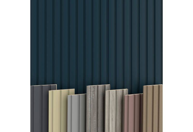 Hexim Wanddekoobjekt Abschlussprofil Beats De Luxe Ocean (Beats Lamellen 2,75m MDF Lamellenwand Wandpaneele Lamellenverkleidung Wandverkleidung Akusiktpaneele Holzpaneele Natur Holz (1 Abschlussprofil, Beats De Luxe Ocean) von Hexim
