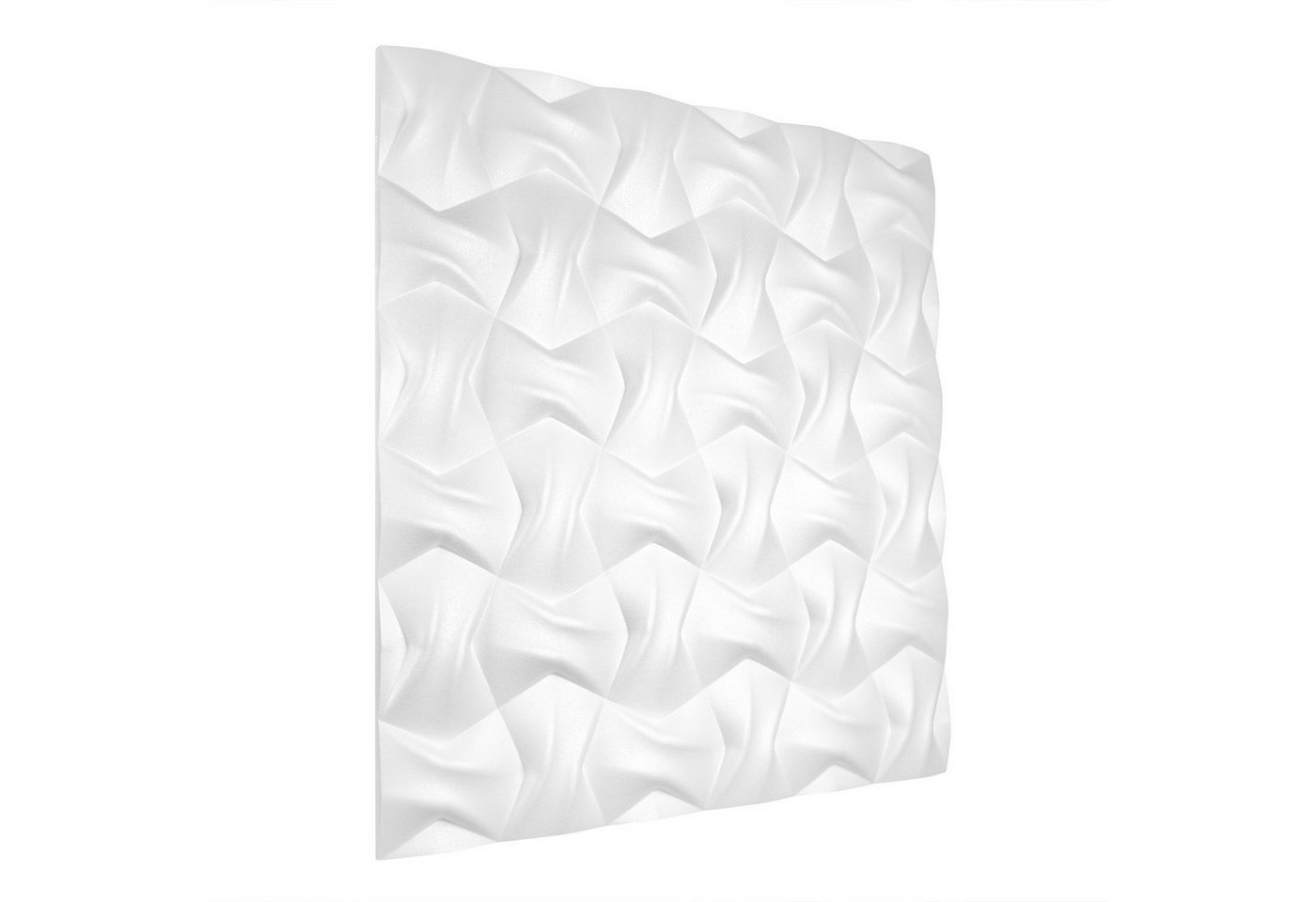 Hexim Wanddekoobjekt Kokarda (3D Wandpaneele (1 Platte - Kokarda 60x60cm) - detaillierten Polystyrolplatten für effektvolle Wandgestaltungen, EPS deutliche Musterung, leicht und stabil) von Hexim