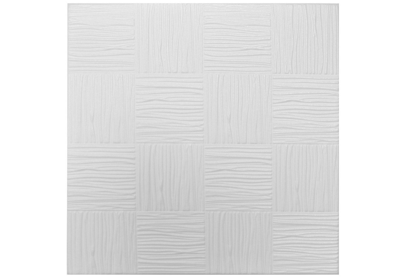 Hexim Wanddekoobjekt NR.10 (Deckenplatten aus Styropor XPS - (10QM Sparpaket 50x50cm) weiße Dekorplatten leicht & formfest Styroporplatten Paneele Deckenverkleidung) von Hexim