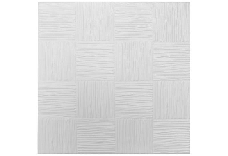 Hexim Wanddekoobjekt NR.10 (Deckenplatten aus Styropor XPS - (10QM Sparpaket 50x50cm) weiße Dekorplatten leicht & formfest Styroporplatten Paneele Deckenverkleidung) von Hexim