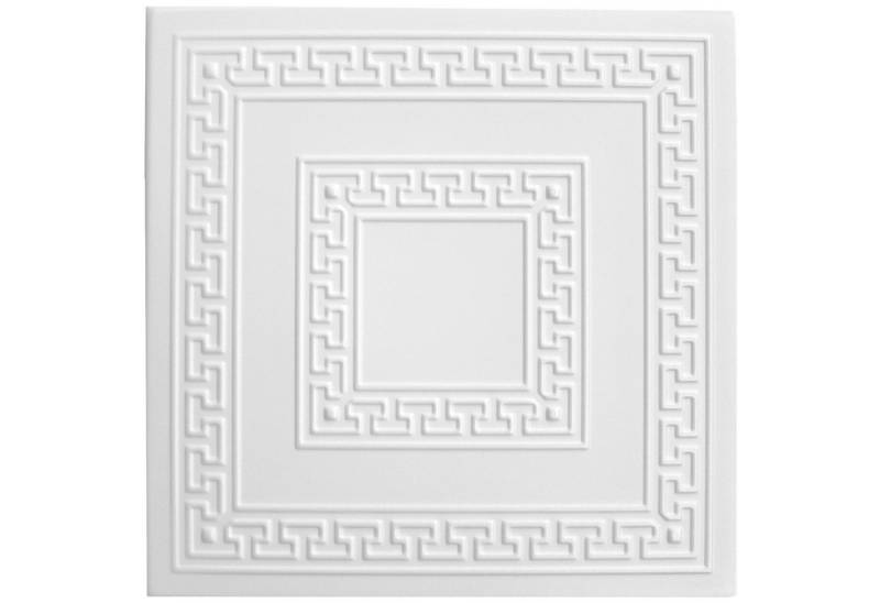 Hexim Wanddekoobjekt NR.23 (Deckenplatten aus Styropor XPS - (20QM Sparpaket 50x50cm) weiße Styroporplatten leicht & formfest Schallschutz Paneele Deckenverkleidung) von Hexim