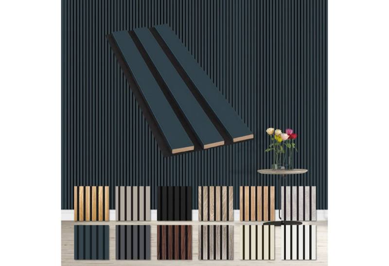 Hexim Wanddekoobjekt Ocean (Akustikpaneele Musterstück - flexible Lamellenwand Holz MDF Wandpaneele Lamellenverkleidung Wandverkleidung Innendekoration schalldämmend (Ocean - AP04 / APH04 Musterstück) von Hexim