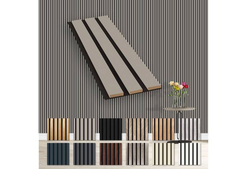 Hexim Wanddekoobjekt Sandgrey (Akustikpaneele Musterstück - flexible Lamellenwand Holz MDF Wandpaneele Lamellenverkleidung Wandverkleidung Innendekoration schalldämmend (Sandgrey - AP02 / APH02 Musterstück) Hexim Wanddekoobjekt Sandgrey (Akustikpaneele Musterstück - flexible Lamellenwand Holz MDF Wandpaneele Lamellenverkleidung Wandverkleidung Innendekoration schalldämmend (Sandgrey - AP02 / APH02 Musterstück) von Hexim