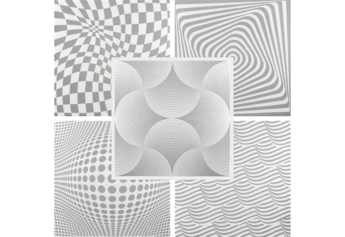 Hexim Wanddekoobjekt Sound Grey (Deckenplatten Sparpakete aus XPS 50x50cm - (20 Quadratmeter, Sound Grey) Moderne Panorama Platten für Wand und Decken mit optischen Illusionen - Dekor Wandplatte Deckenverkleidung) von Hexim