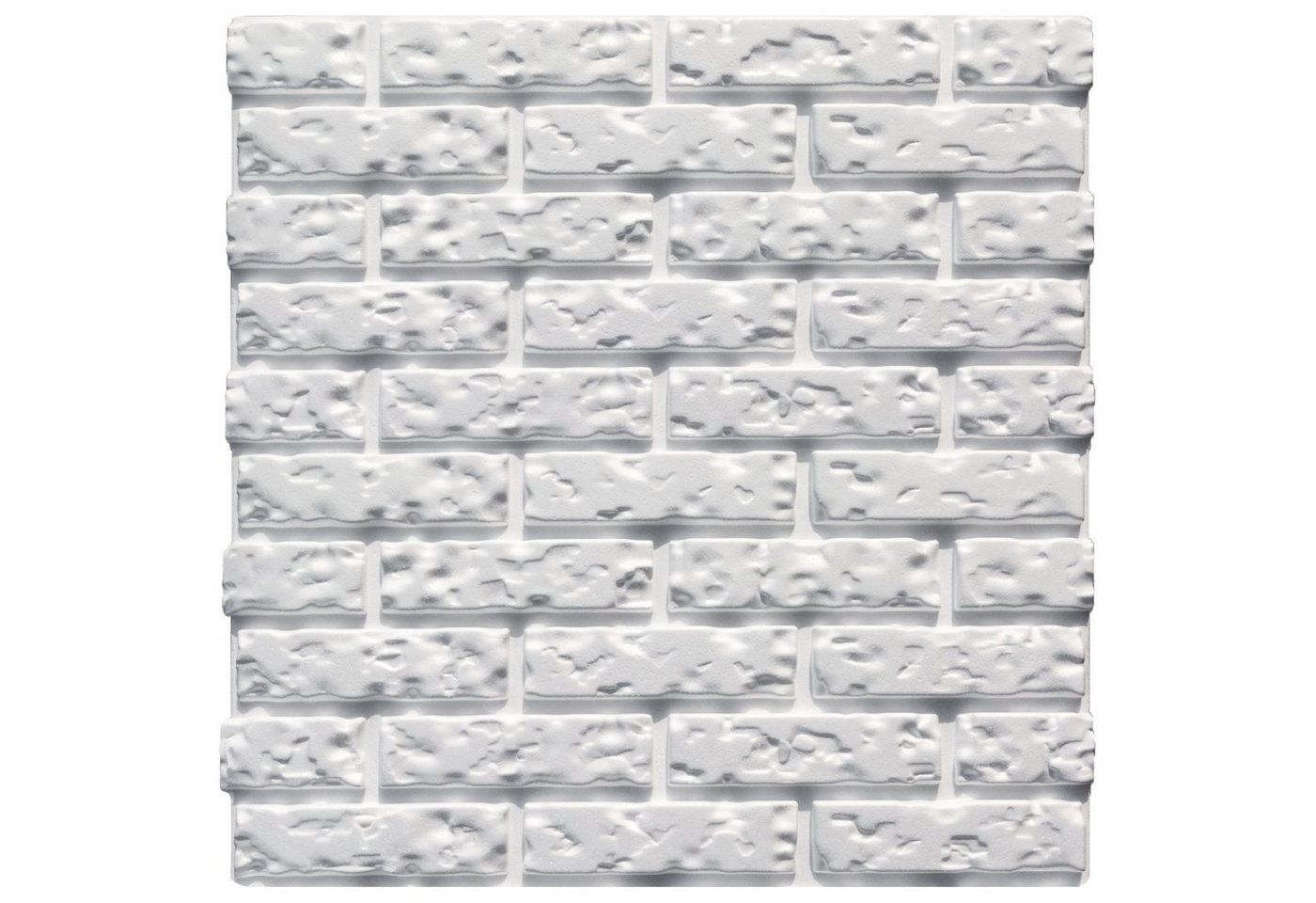 Hexim Wanddekoobjekt Wandpaneele (3D Paneele 60x60cm Sparpakete - Wand- und Deckengestaltung mit EPS Styroporplatten weiß - (12.96 Quadratmeter) Verblender, Deckenplatten) von Hexim