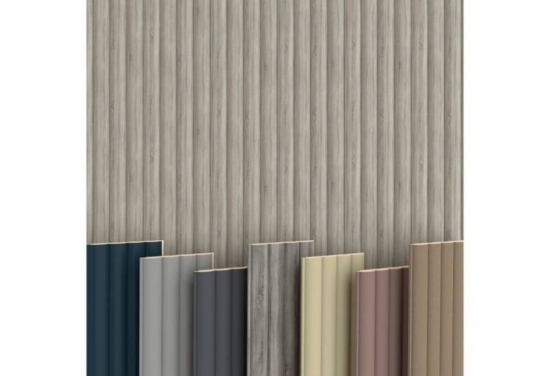 Hexim Wanddekoobjekt Wave Standard Sonoma Oak (Wave Lamellen 2,75m MDF Lamellenwand Wandpaneele Lamellenverkleidung Wandverkleidung Akusiktpaneele Holzpaneele Natur Holz (4 Paneele & Zubehör, Wave Standard Sonoma Oak) Hexim Wanddekoobjekt Wave Standard Sonoma Oak (Wave Lamellen 2,75m MDF Lamellenwand Wandpaneele Lamellenverkleidung Wandverkleidung Akusiktpaneele Holzpaneele Natur Holz (4 Paneele & Zubehör, Wave Standard Sonoma Oak) von Hexim