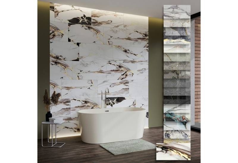 Hexim Wandpaneel, (Marmoroptik 6 Stück 78x39cm SPC Kunststoff Innen & Außenbereich Granit Steinoptik - Duschrückwand Küchenrückwand Flexible Wanddeko in Natursteinoptik (1,83 m² 80115) B-Serie) von Hexim