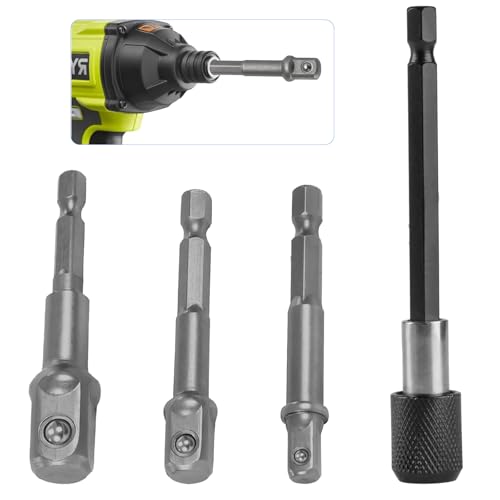 3 Stecknuss Adapter Set, Steckschlüsseleinsatz Adapter, Sechskant auf 1/4", 1/2", 3/8" Vierkant Steckschlüssel Konverterschlüssel für Akkuschrauber Nuss Adapter, mit 1/4 Hex Bohrer Verlängerung 3 Stecknuss Adapter Set, Steckschlüsseleinsatz Adapter, Sechskant auf 1/4", 1/2", 3/8" Vierkant Steckschlüssel Konverterschlüssel für Akkuschrauber Nuss Adapter, mit 1/4 Hex Bohrer Verlängerung von HexinYigjly