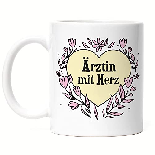 Hey!Print Ärztin mit Herz Tasse Geschenkidee Zum Danke Sagen Beste Ärztin von Hey!Print