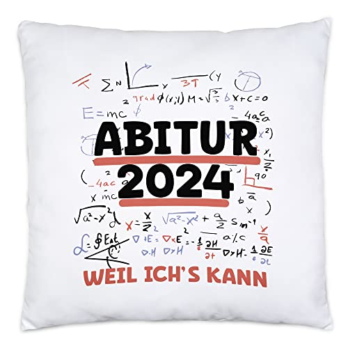 Hey!Print Abitur 2024 Weil Ich's Kann Kissen Inkl Füllung Abiturient Abiturientin Geschenkidee Gymnasium von Hey!Print