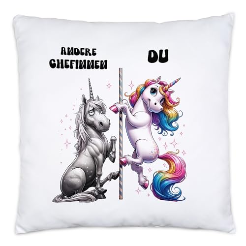 Hey!Print Andere Chefinnen Du Einhorn Kissen Inkl. Füllung Chefin Arbeit Humor Büro Hey!Print Andere Chefinnen Du Einhorn Kissen Inkl. Füllung Chefin Arbeit Humor Büro von Hey!Print