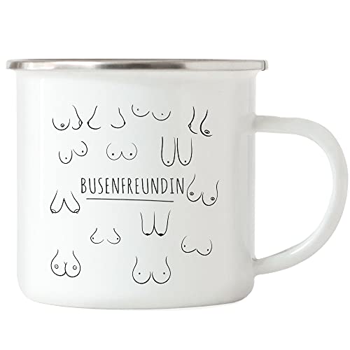Hey!Print Busenfreundin Emaille Tasse Titten Oberkörper Frau Oberweite Freunde Freundschaft Liebe Verbundenheit Brüste Hey!Print Busenfreundin Emaille Tasse Titten Oberkörper Frau Oberweite Freunde Freundschaft Liebe Verbundenheit Brüste von Hey!Print