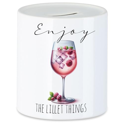 Hey!Print Enjoy The Lillet Things Glas Lillet Spardose - Humorvolle Partyidee Hey!Print Enjoy The Lillet Things Glas Lillet Spardose - Humorvolle Partyidee von Hey!Print