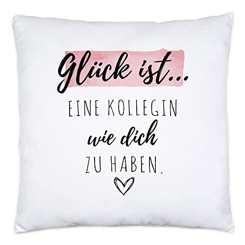 Hey!Print Glück Ist Eine Kollegin Wie Dich Zu Haben Kissen Inkl. Füllung Geschenk Danke Sagen Beste Kollegin Hey!Print Glück Ist Eine Kollegin Wie Dich Zu Haben Kissen Inkl. Füllung Geschenk Danke Sagen Beste Kollegin von Hey!Print