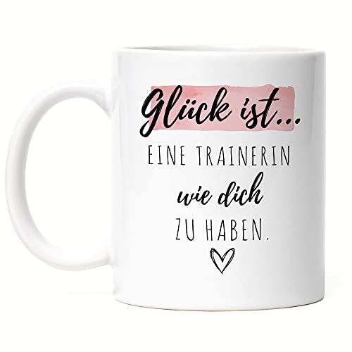 Hey!Print Glück Ist Eine Trainerin Wie Dich Zu Haben Tasse Geschenk Danke Sagen Training Hey!Print Glück Ist Eine Trainerin Wie Dich Zu Haben Tasse Geschenk Danke Sagen Training von Hey!Print