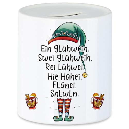 Hey!Print Glühwein Spardose Alkohol Betrunken Adventmarkt Weihnachtsmarkt Weihnachtsstimmung Weihnachten Advent von Hey!Print