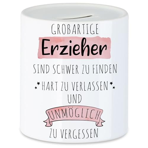 Hey!Print Großartige Erzieher Sind Schwer Zu Finden Spardose Dankeschön Geschenk Hart Zu Vergessen Hey!Print Großartige Erzieher Sind Schwer Zu Finden Spardose Dankeschön Geschenk Hart Zu Vergessen von Hey!Print