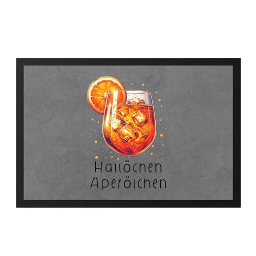 Hey!Print Hallöchen Aperölchen Fußmatte Sommer Cocktail Aperol Spruch Beste Freundin von Hey!Print