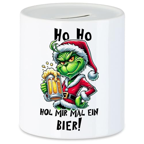 Hey!Print Ho Ho Ho HOL Mir Mal EIN Bier Spardose Anti Weihnachten Weihnachtsmuffel Geschenkidee Biertrinker Hey!Print Ho Ho Ho HOL Mir Mal EIN Bier Spardose Anti Weihnachten Weihnachtsmuffel Geschenkidee Biertrinker von Hey!Print