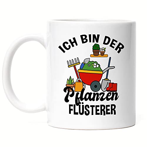 Hey!Print Ich Bin Der Pflanzenflüsterer Tasse Hobby-Gärtner Pflanzen Garten Blumen Geschenkidee Pflanzen-Fans von Hey!Print