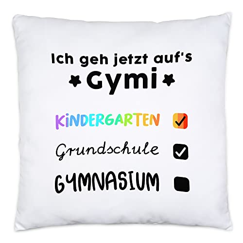 Hey!Print Ich GEH Jetzt Aufs Gymnasium Kissen Inkl. Füllung Checkliste 5. Klasse Gesamtschule Gymi Geschenkidee von Hey!Print