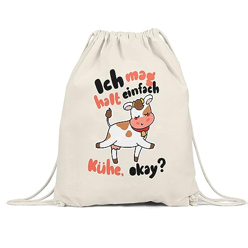 Hey!Print Ich Mag Kühe Turnbeutel Gymsack Kuh-Fans Kuh-Liebhaber Milchkuh Landwirt Geschenkidee Hey!Print Ich Mag Kühe Turnbeutel Gymsack Kuh-Fans Kuh-Liebhaber Milchkuh Landwirt Geschenkidee von Hey!Print
