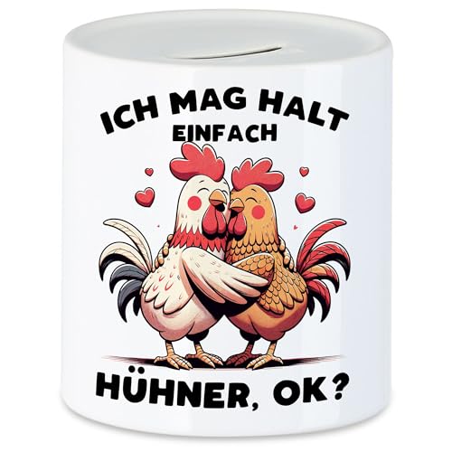 Hey!Print Ich mag Halt einfach Hühner, ok? Süße Hühner Spardose - Hühner-Fan Präsent Hey!Print Ich mag Halt einfach Hühner, ok? Süße Hühner Spardose - Hühner-Fan Präsent von Hey!Print