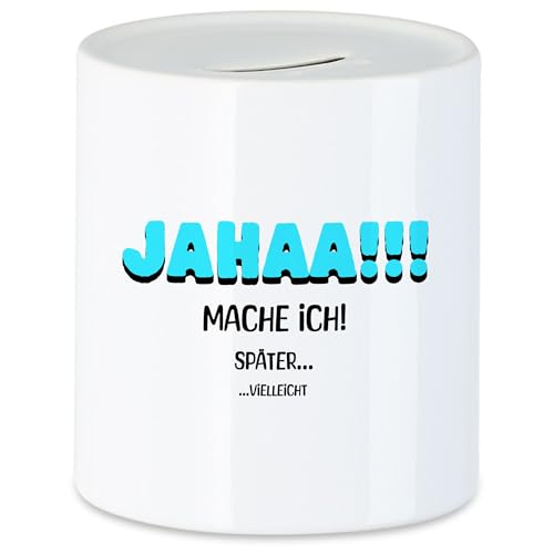 Hey!Print Jahaa Mache ich Spardose lustig Spruch Faulheit Humor Geschenkidee Hey!Print Jahaa Mache ich Spardose lustig Spruch Faulheit Humor Geschenkidee von Hey!Print