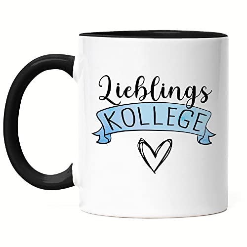 Hey!Print Lieblingskollege Tasse Schwarz Arbeitskollege Abschiedsgeschenk Rente Ruhestand Büro von Hey!Print