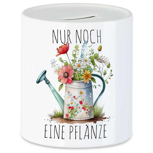 Hey!Print Nur noch eine Pflanze Spardose Gärtnerin Pflanzenliebhaber Garten Ruft Oma Mama Hobbygärtnerin von Hey!Print