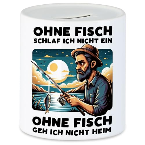 Hey!Print Ohne Fisch schlafe ich Nicht EIN Angler Spardose Fischerei Hobby Ostsee Hey!Print Ohne Fisch schlafe ich Nicht EIN Angler Spardose Fischerei Hobby Ostsee von Hey!Print