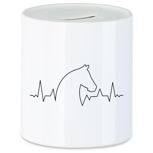 Hey!Print Pferd Spardose Pferdehufe Pferdeliebhaber Pferde Pferdeflüsterer Reiten Pony Hobbie Liebe Freiheit Leben von Hey!Print