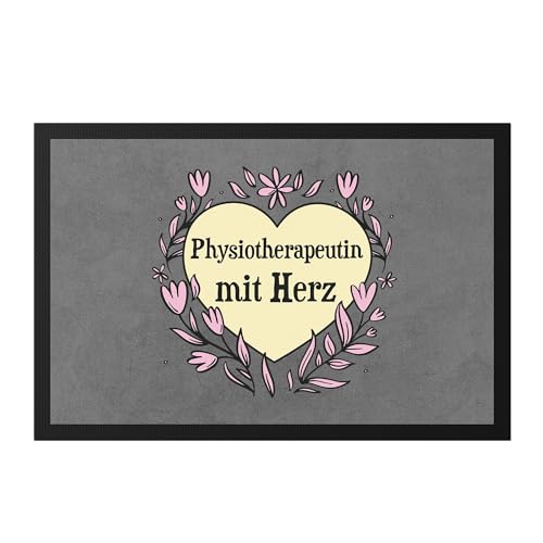 Hey!Print Physiotherapeutin mit Herz Fußmatte Geschenkidee Zum Danke Sagen Beste Physiotherapeutin von Hey!Print