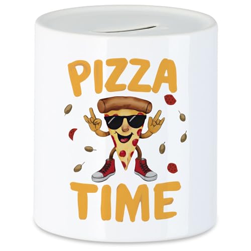 Hey!Print Pizza Time Spardose Pizza Pizzabäcker Italien Pizzaliebhaber Pizzeria Pizza Baker von Hey!Print