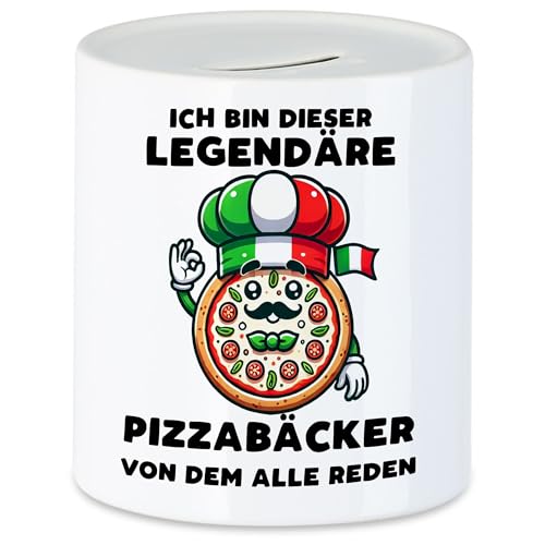 Hey!Print Pizzabäcker Spardose Pizza Pizzaliebhaber Italien Legendäre Pizzabäcker Pizzeria Hey!Print Pizzabäcker Spardose Pizza Pizzaliebhaber Italien Legendäre Pizzabäcker Pizzeria von Hey!Print