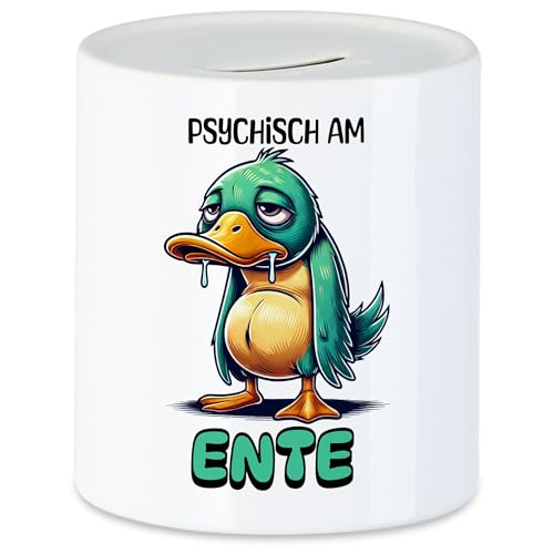 Hey!Print Psychisch am Ente Spardose lustig Humor Ente witziges Geschenk Idee von Hey!Print